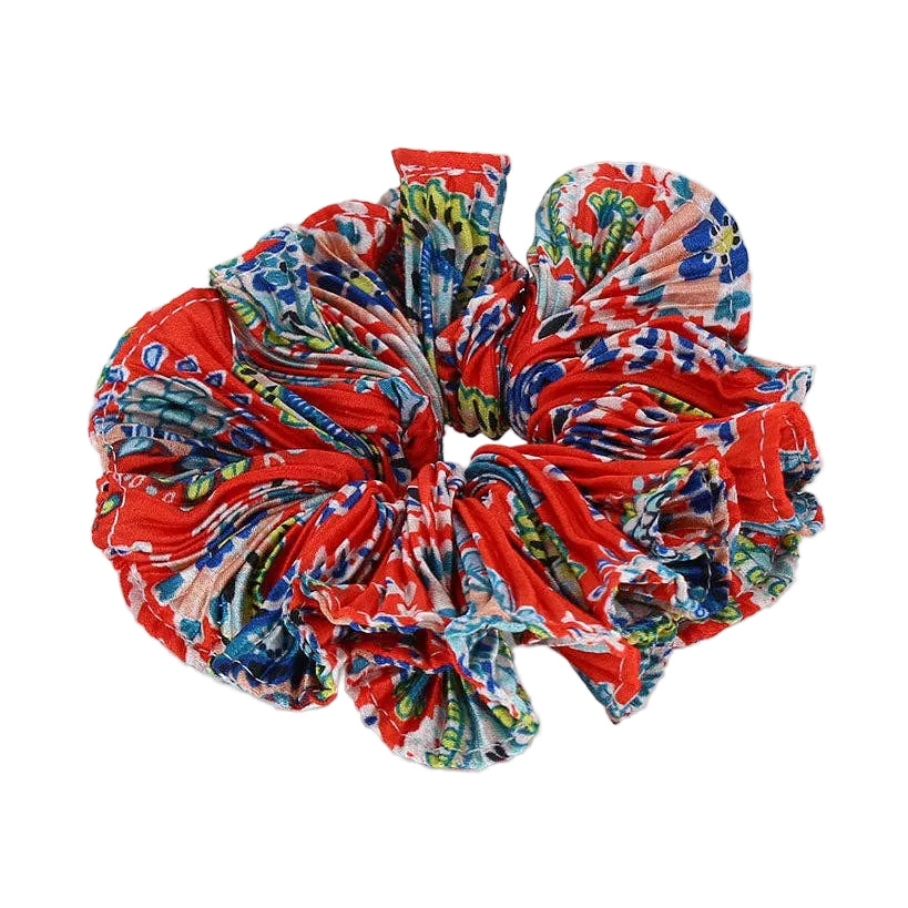 Colorful scrunchie on a white background