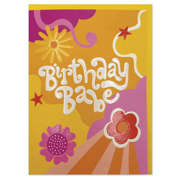 Raspberry Blossom Birthday Babe Card