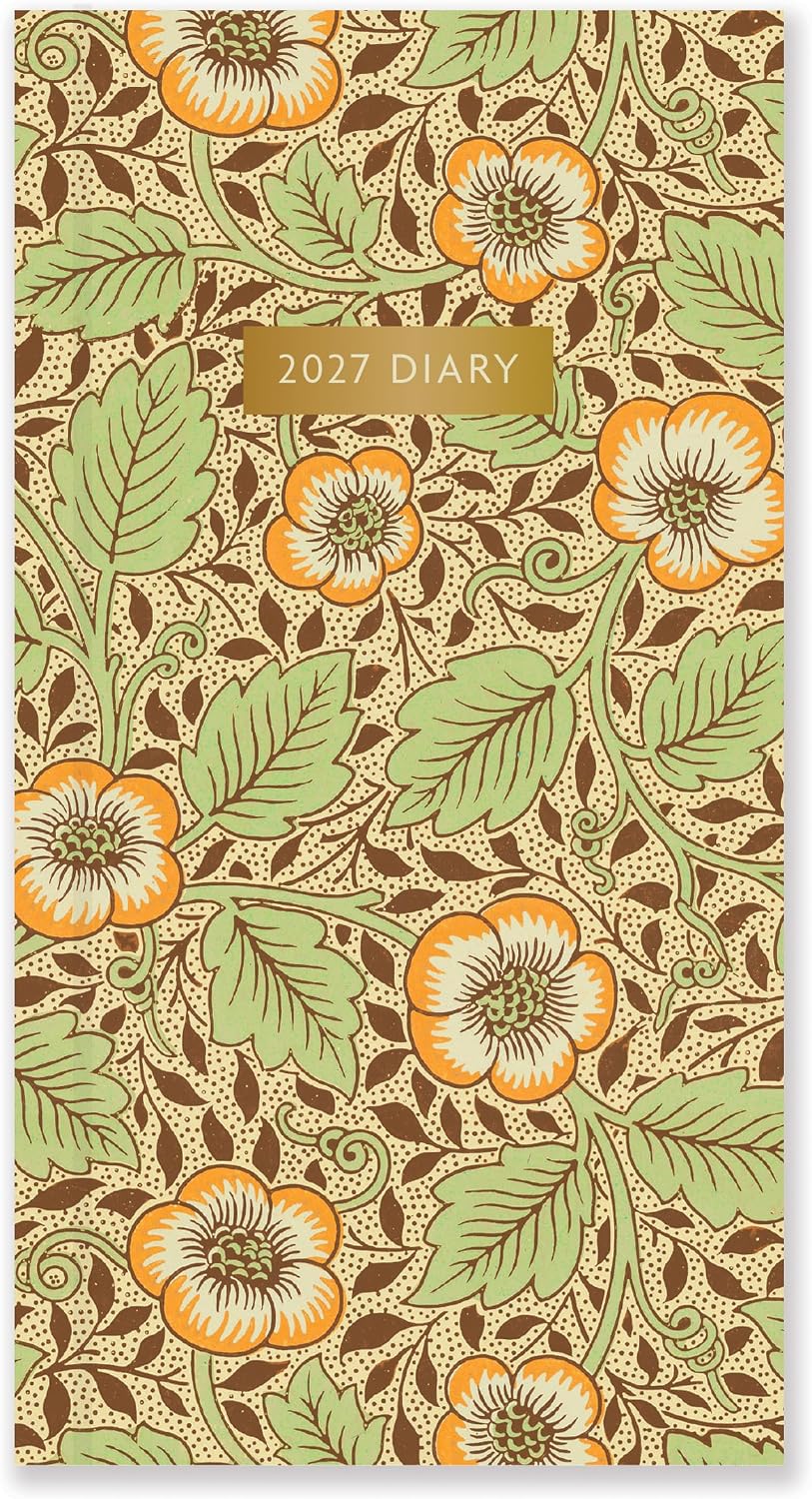 2027 William Morris Slim Diary