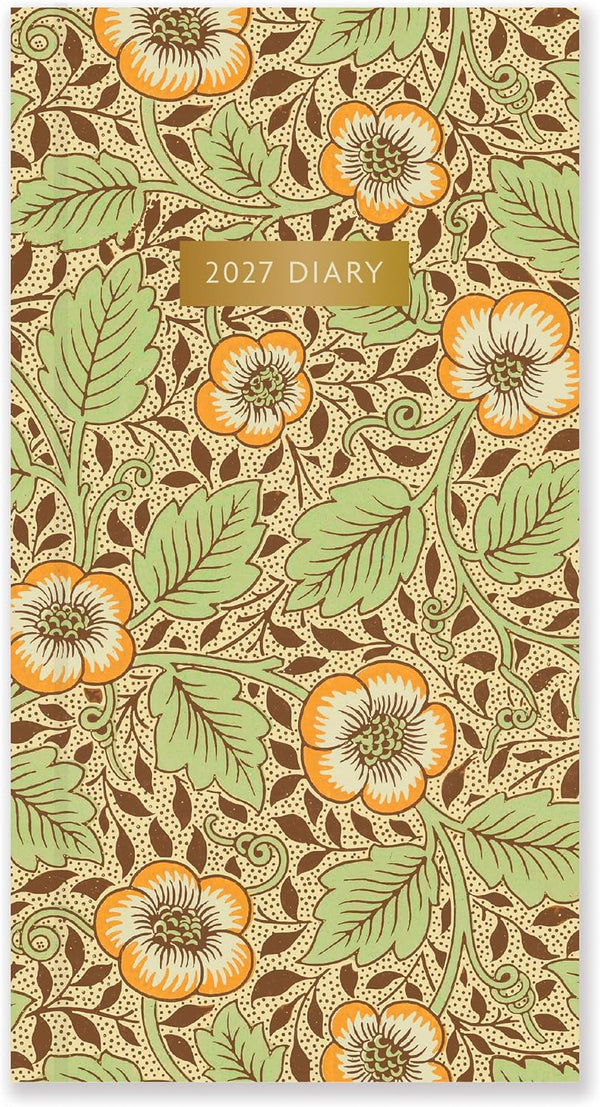 2027 William Morris Slim Diary