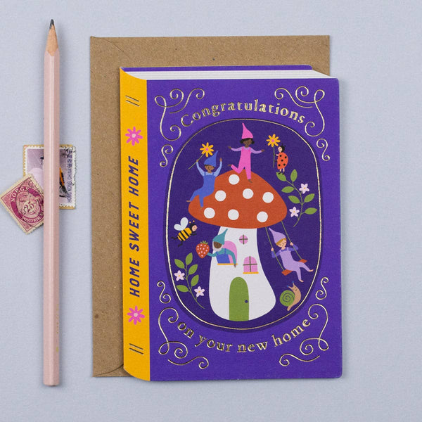 Mifkins Mushroom House New Home Card