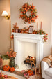 Gisela Graham - Orange Velvet Braid Pumpkin
