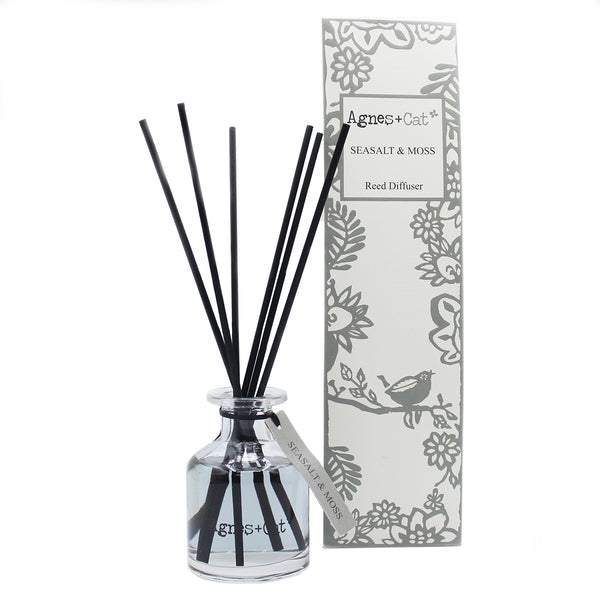 Agnes + Cat 140ml Reed Diffuser - Seasalt and Moss