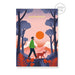 Stormy Knight Dog Walker Birthday Card, Birthday Cards for Dog Lovers