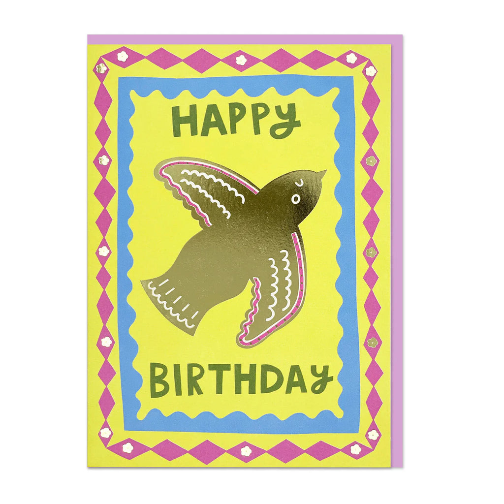 Raspberry Blossom Happy Birthday Dove