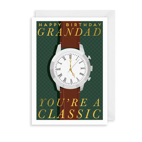 The Art File Classic Grandad Watch Birthday Card