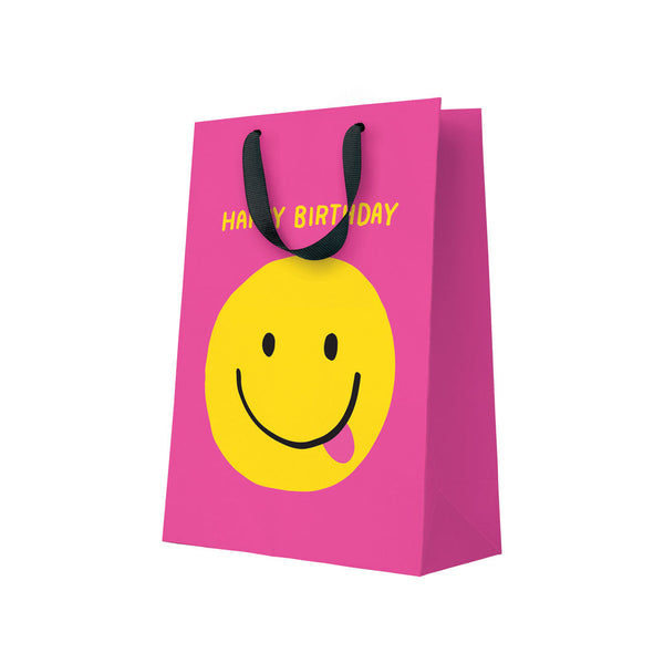 Ohh Deer Smiley Face Large Birthday Large Gift Bag