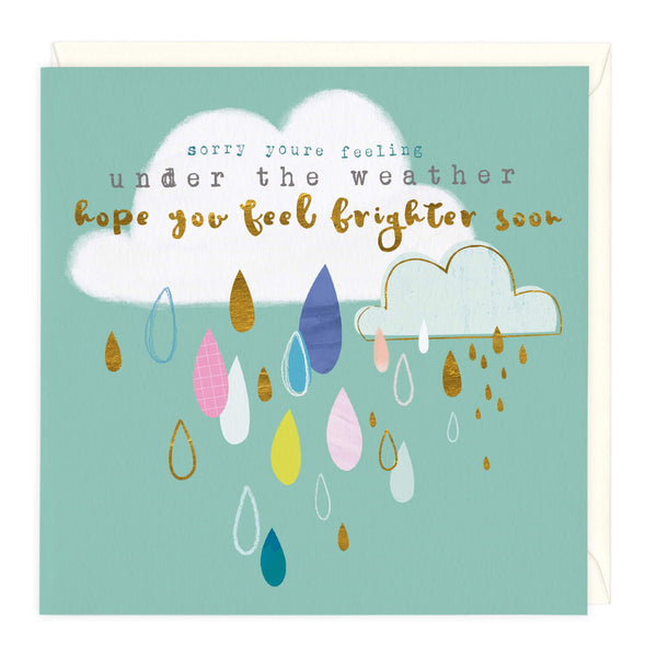 Whistlefish Under The Weather Get Well Soon Card