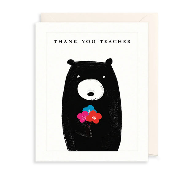The Art File Thank You Teacher Greetings Card