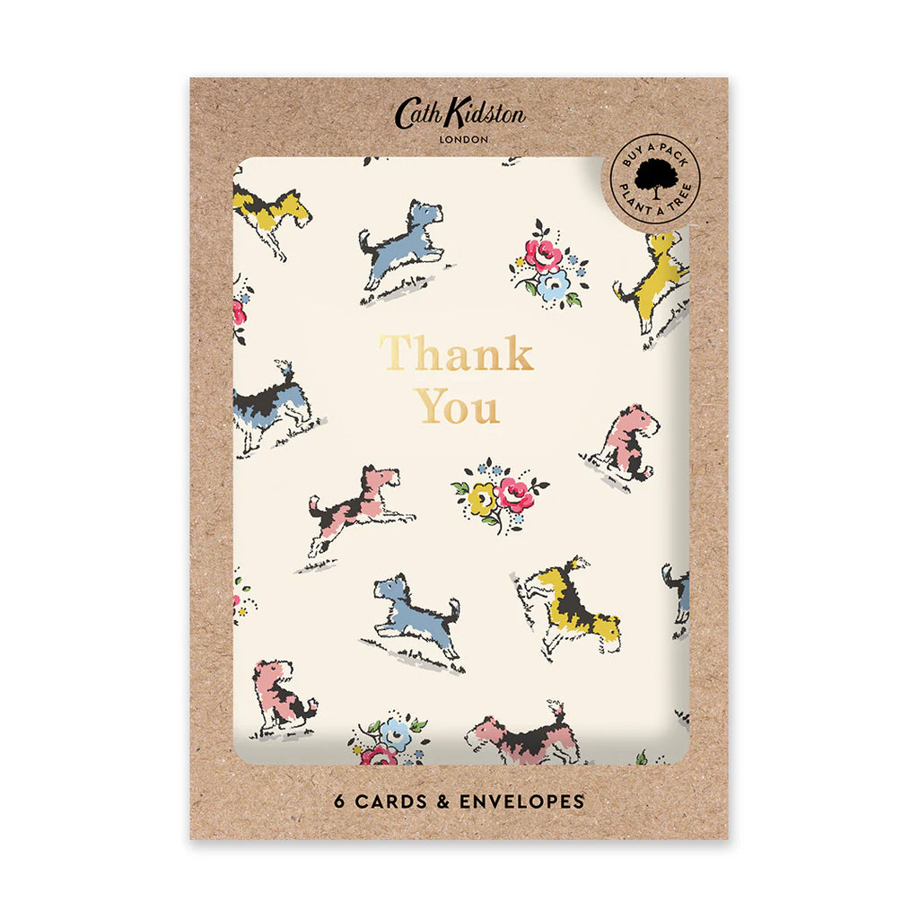 Ohh Deer Cath Kidson Scottie Dog Repeat Thank You Card Set