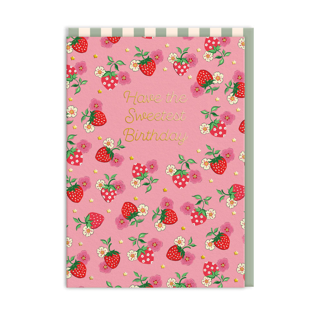 Ohh Deer Cath Kidston Sweetest Strawberry Birthday Card