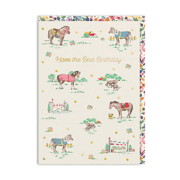 Ohh Deer Cath Kidston Ponies Best Birthday Card