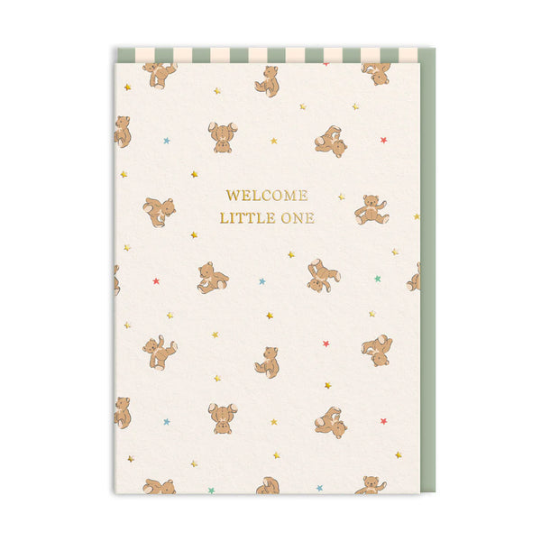 Ohh Deer Cath Kidston Welcome Little One Bears Greeting Card