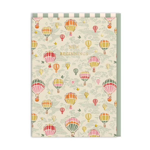 Ohh Deer Cath Kidston Hot Air Balloons New Beginnings Greeting Card