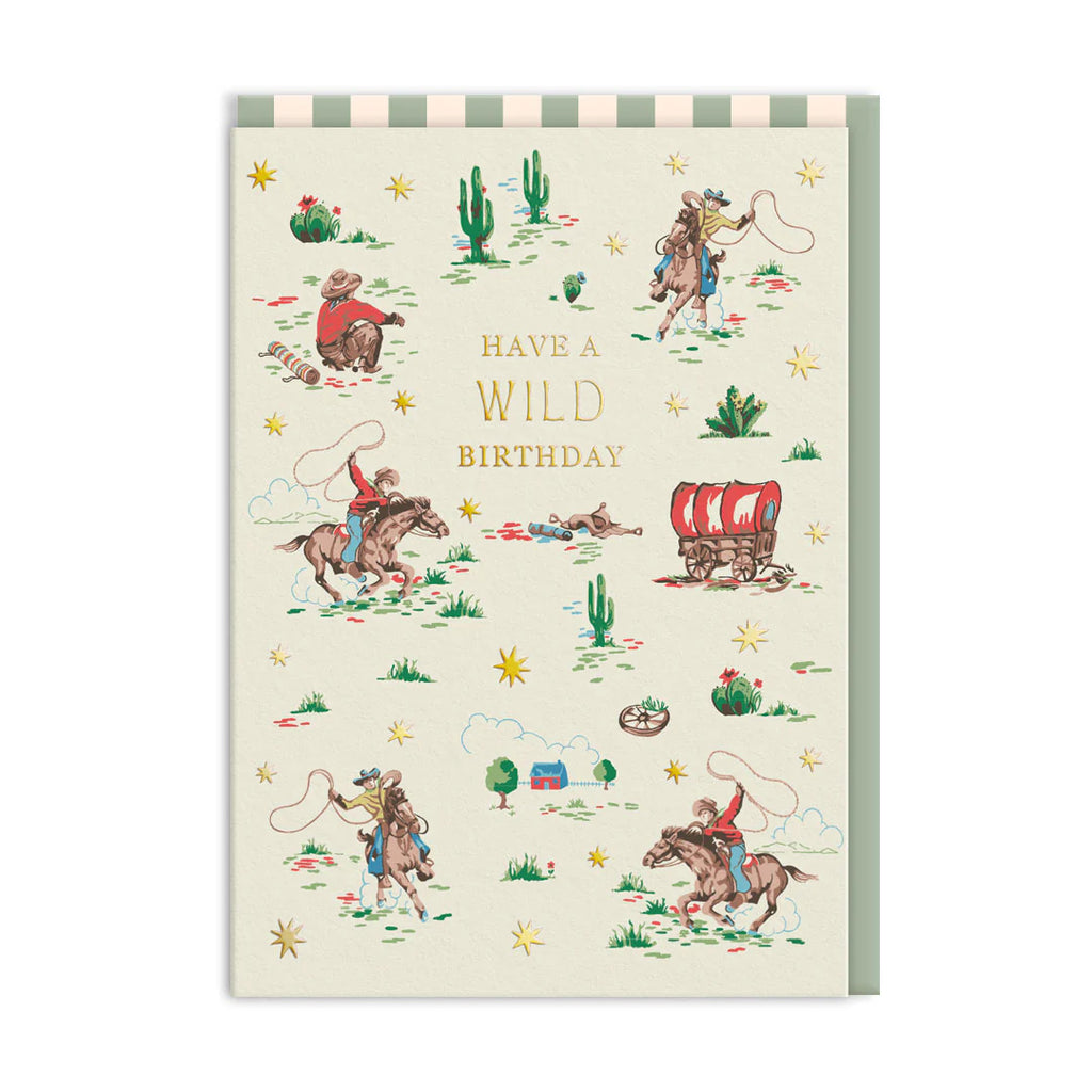 Ohh Deer Cath Kidston - Cowboy Birthday Card Greeting Card