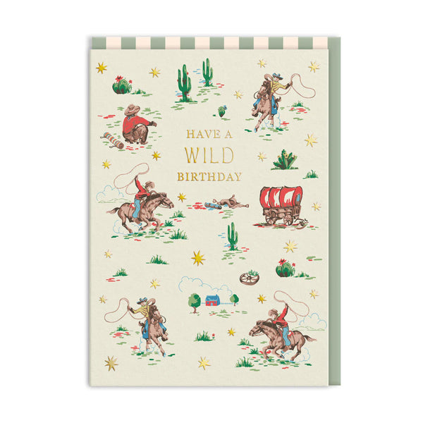 Ohh Deer Cath Kidston - Cowboy Birthday Card Greeting Card