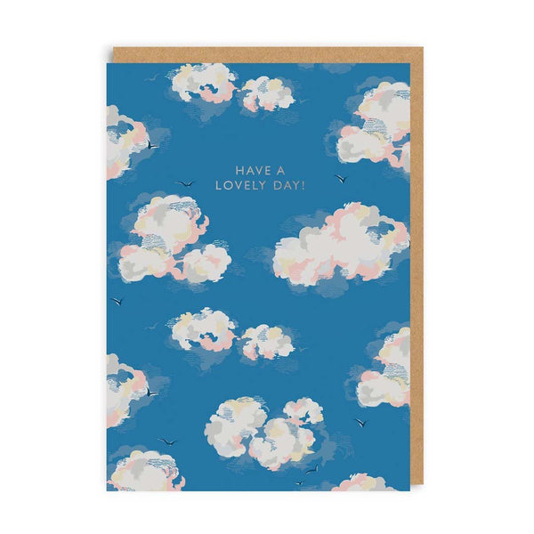 Ohh Deer Have A Lovely Day Clouds Greeting Card