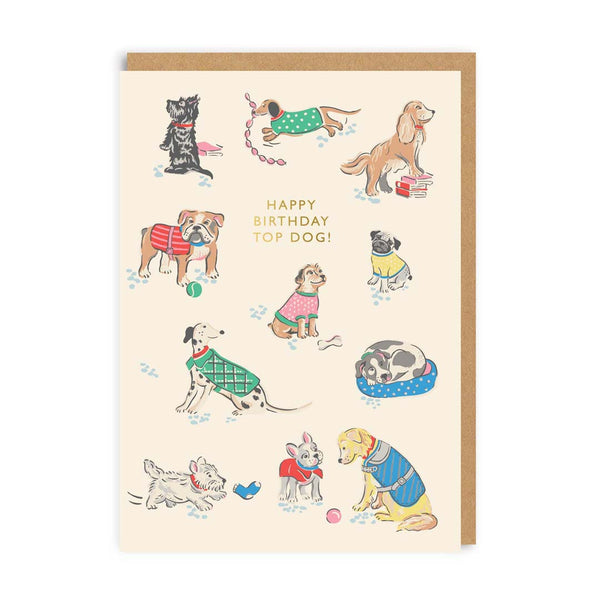 Ohh Deer Cath Kidston Happy Birthday Top Dog Greeting Card