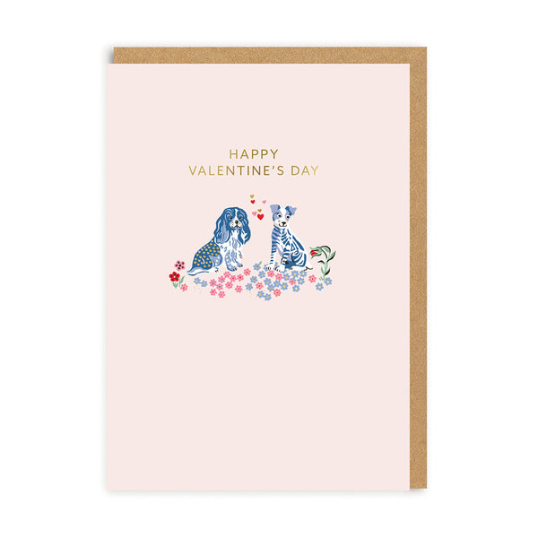 Ohh Deer X Cath Kidston - Puppy Fields - Happy Valentine's Day Greeting Card