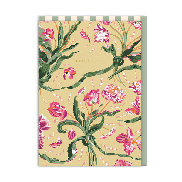 Ohh Deer Cath Kidston Just a Note Floral Fancy Greeting Card