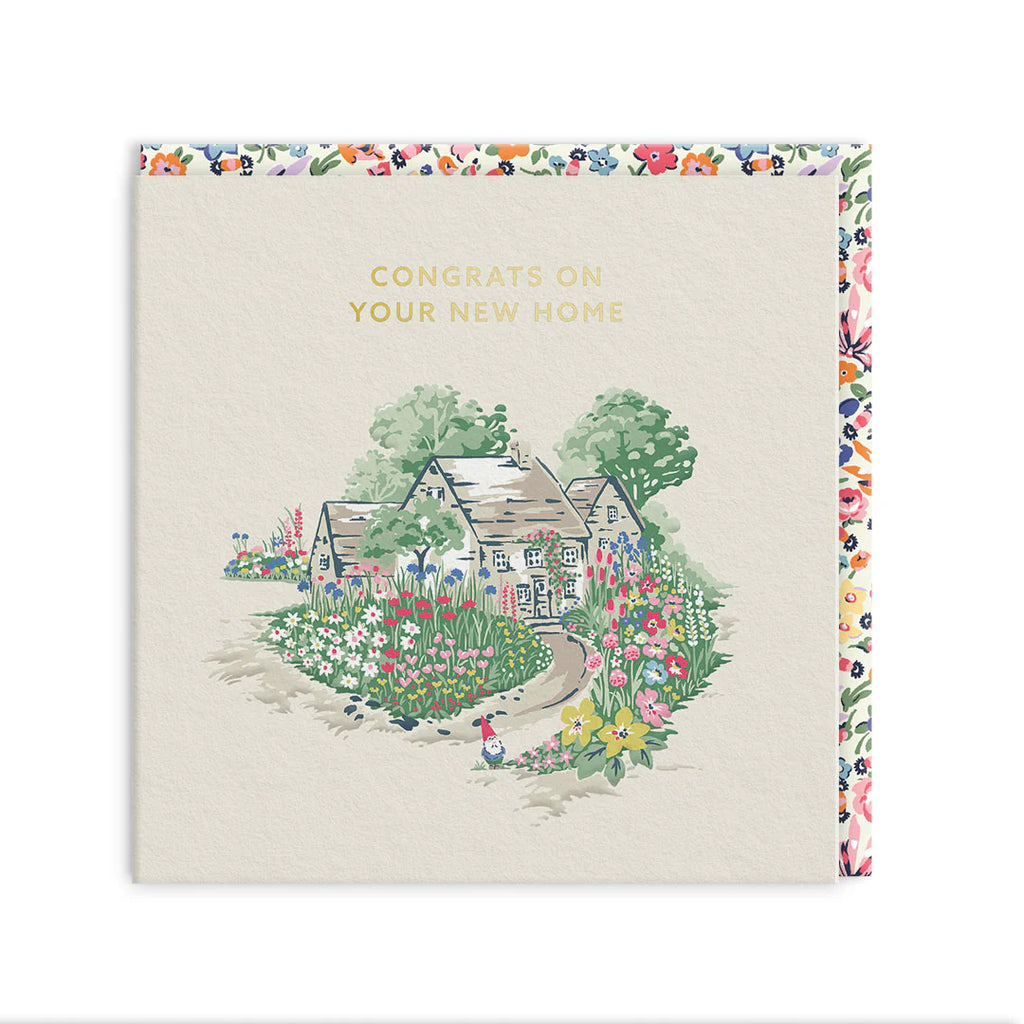 Ohh Deer Cath Kidston New Home Garden Mini Square Greeting Card