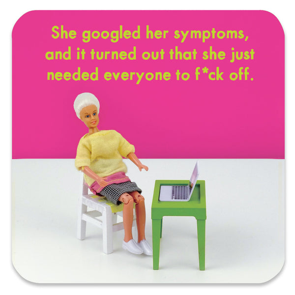 Brainbox Candy Googled Symptoms Coaster By Bold & Bright