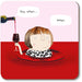 Illustration of a person in water with a glass of red wine, surrounded by text bubbles.