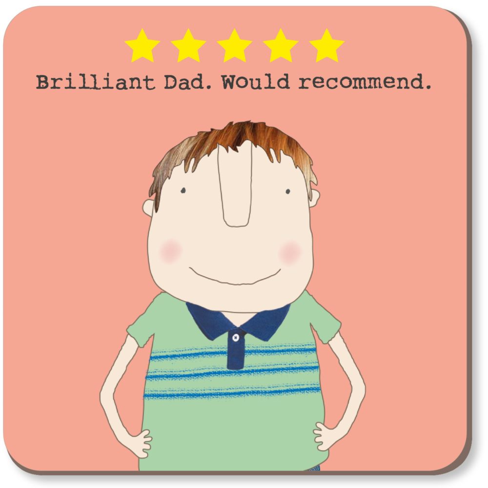 Rosie Made A Thing Five Star Dad Coaster