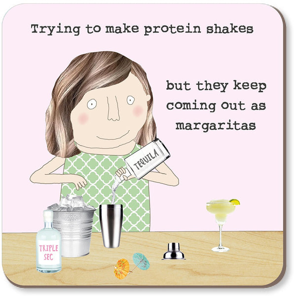 Rosie Made A Thing Protein Shakes Coaster
