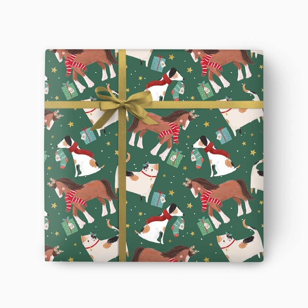 Whistlefish Fur Babies Christmas Wrapping Paper