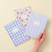 Ohh Deer Cath Kidston Blue Floral & Check - 3x Stitched B6 Notebook Set