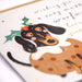 Whistlefish Dachshund Merry Woofmas Christmas Card