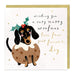 Whistlefish Dachshund Merry Woofmas Christmas Card