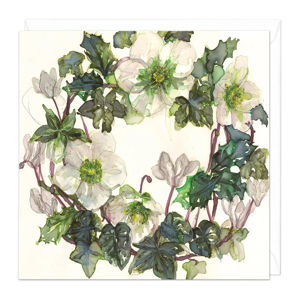 Whistlefish Mistletoe & Rose Christmas Card