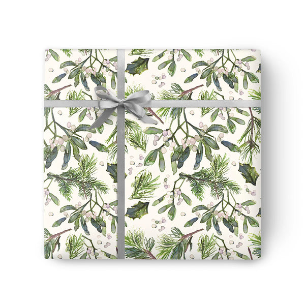 Whistlefish Mistletoe Bliss Christmas Wrapping Paper