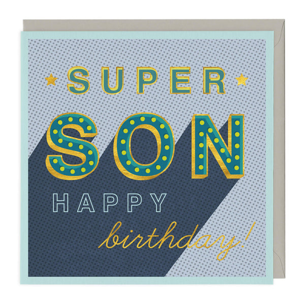 Whistlefish Super Son Birthday Card