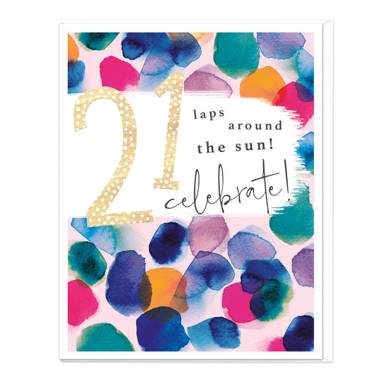 Whistlefish 21 Celebrate Birthday Card