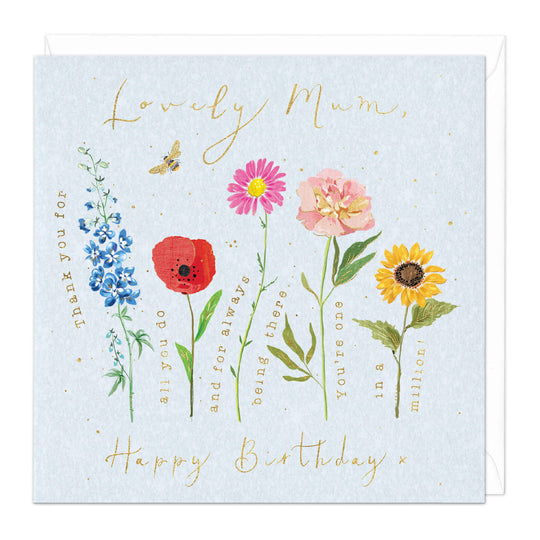 Whistlefish Lovely Mum Birthday Card