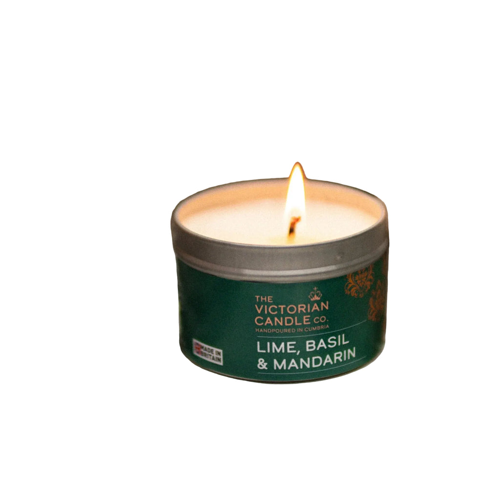 The Victorian Candle Co Lime, Basil & Mandarin Scented Soy Candle