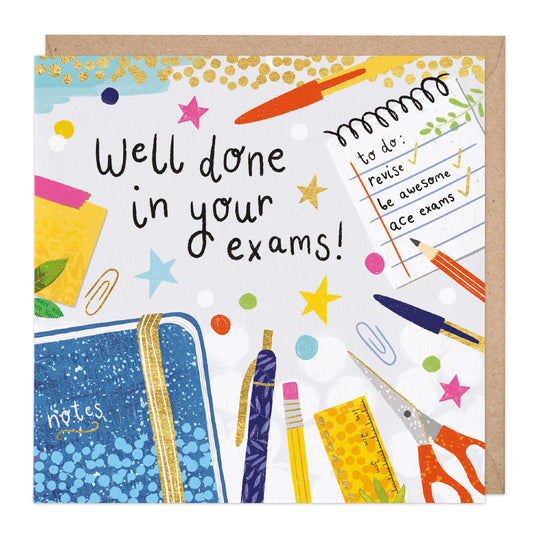 Whistlefish Well Done In Your Exams Card