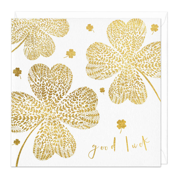 Whistlefish Good Luck Clover Card