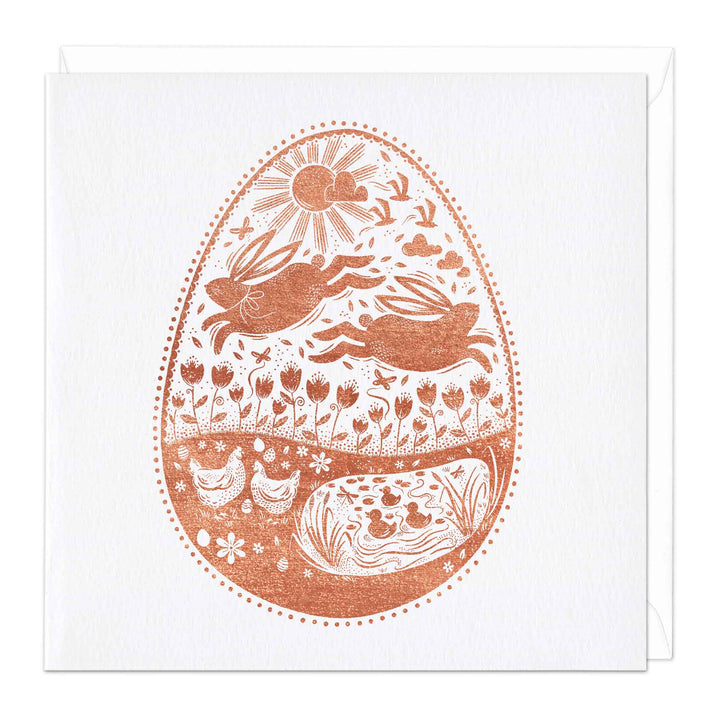 Whistlefish Easter Bunny Egg Foil Card