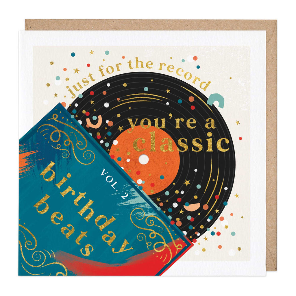 Whistlefish Classic Record Birthday Card