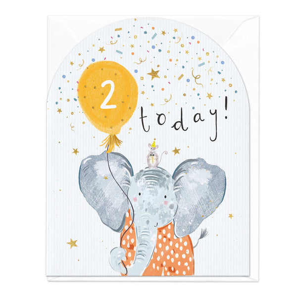 Whistlefish 2 Today Elephant Birthday Card