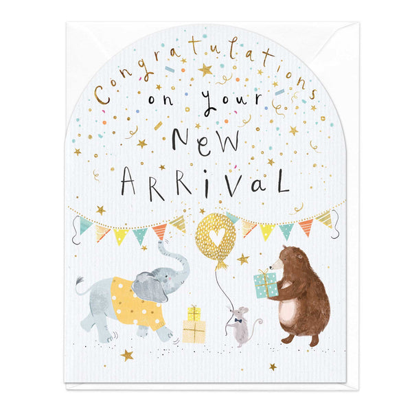 Whistlefish Clementine New Arrival Baby Card