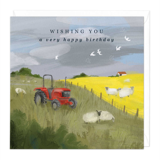 Whistlefish Tractor Birthday Card