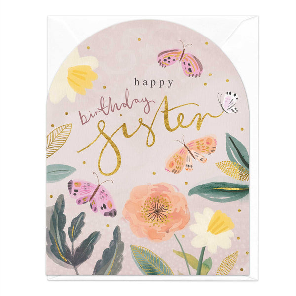 Whistlefish In The Garden Sister Birthday Card