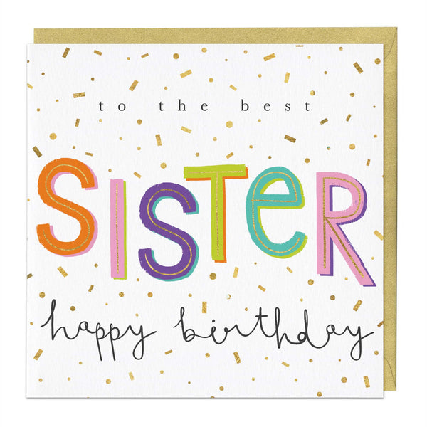 Whistlefish The Best Sister Birthday Card