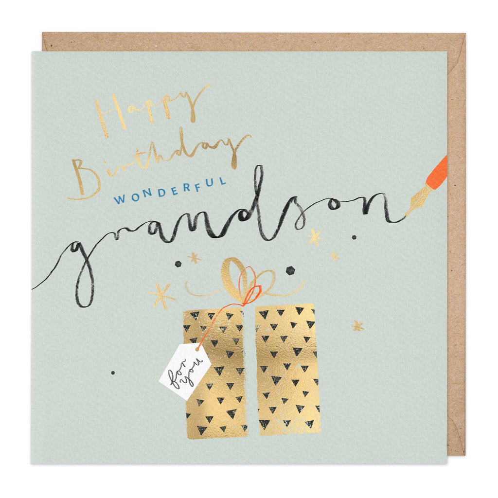 Whistlefish Wonderful Grandson Birthday Card