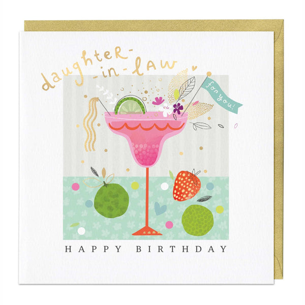 Whistlefish Daughter In-Law Cocktail Birthday Card